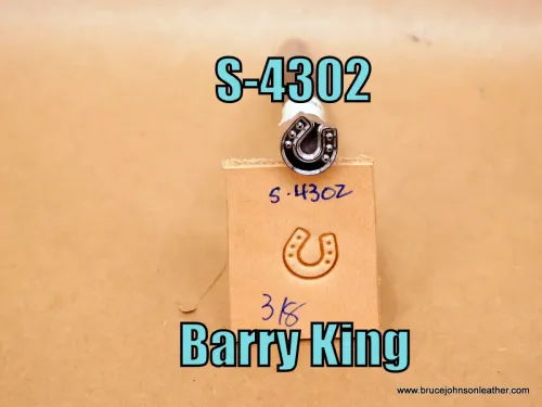 S-4302 – Barry King horseshoe stamp, 3/8 inch – $60.00