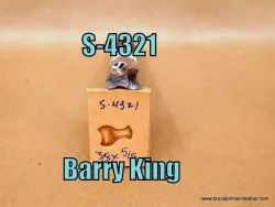 S-4321 – Barry King double impression geometric stamp, 3/8 X 5/8 inch – $65.00.