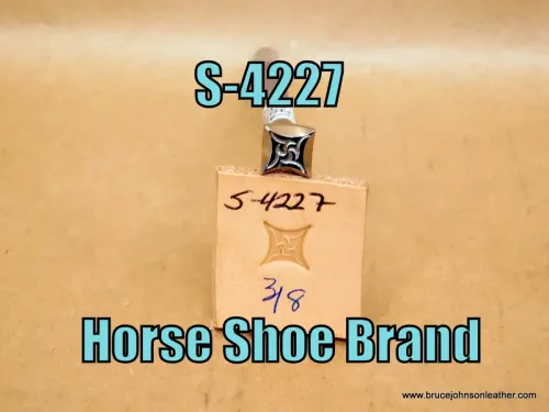 S-4227 – Horse Shoe Brand geometric stamp, 3/8 inch – $70.00.