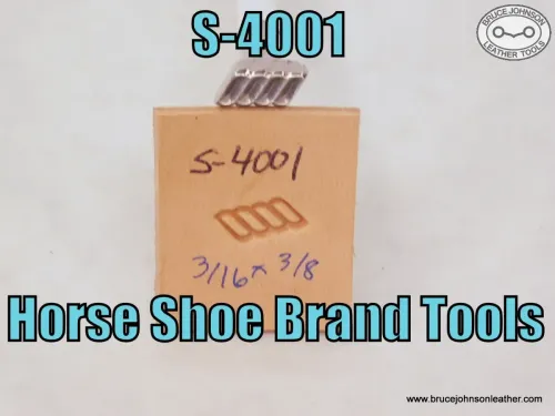 S-40001 – Horse Shoe Brand rope stamp, 3/16 X 3/8 inch – $80.00.