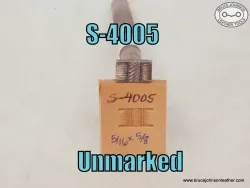 S-40005 – Unmarked rope center basket stamp, 5/16 X 5/8 inch – $80.00