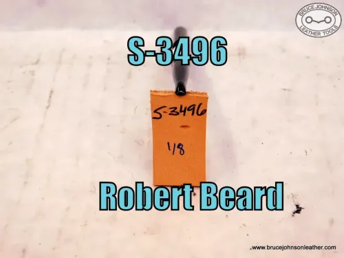 SOLD -S-3496 – Robert Beard smooth beveler stamp, 1/8 inch – $80.00