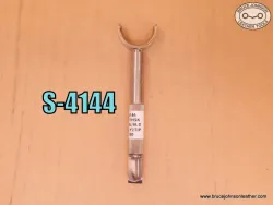 S-4144 – Chuck Smith swivel knife, 3/8 inch barrel and blade, 3.5 inches bottom of yoke to blade tip – $150.00.