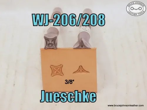 WJ-206/208 – Wayne Jueschke 3/8 inch geometric stamp set – $180.00.