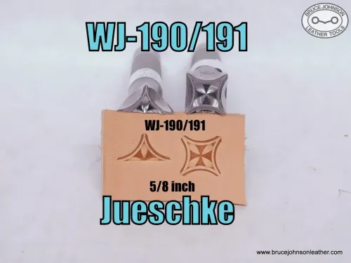 WJ-190/191 – Jueschke 5/8 inch geometric stamp set – $280.00.