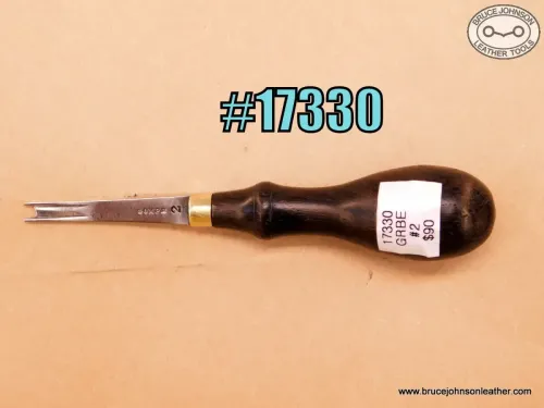 SOLD – 17330 – Gomph #2 round back edger, 1/8 inch of cut – $90.00