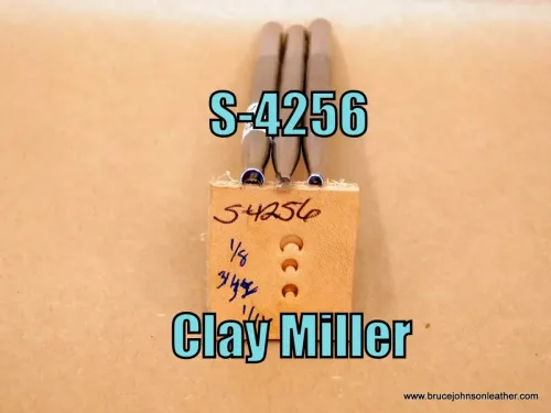 S-4256 – Clay Miller smooth cam-crowner set - 1/16, 3/32, 1/8 inch – set- $75.00.
