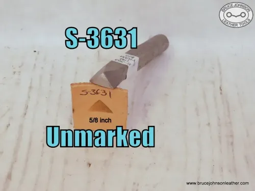 SOLD - S-3631 – unmarked forged triangle border stamp, 5/8 inch wide – $25.00.