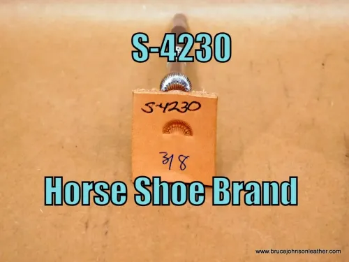 S-4230 – Horse Shoe Brand border stamp, 3/8 inch wide – $60.00.