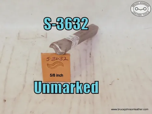 SOLD - S-3632 – unmarked forged geometric-border stamp, 5/8 inch wide – $60.00