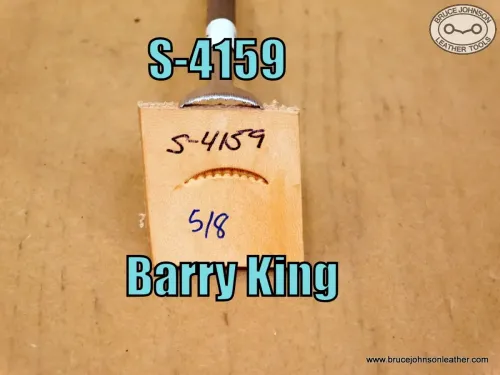 S-4159 – Barry King line and scallop vein stamp, 5/8 inches – $30.00.