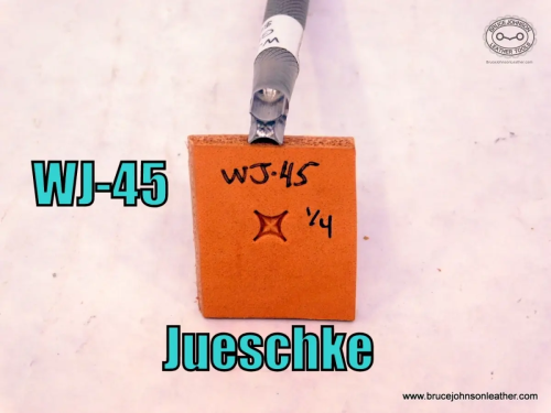 WJ-45 – Jueschke geometric stamp, 1-4 inch – $55.00.