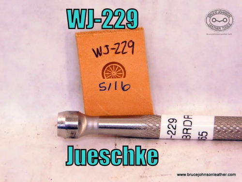 WJ-229 – Jueschke partial wagon wheel border, 5-16 inch – $65.00.