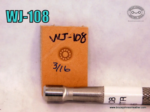 WJ-108 – Jueschke smooth center pod flower center, 3-16 inch – $65.00.