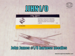 JJHN0 – John James 1-0 blunt harness and sewing needles, 2-1/4 inches long. 25 pack – $8.50