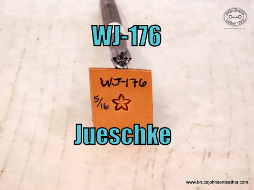WJ-176 Jueschke star stamp, 5-16 inch – $70.00.