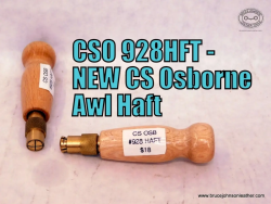 CS Osborne New #928 awl haft, good for small blades. No wrench needed for tightening – $18.00 – in stock