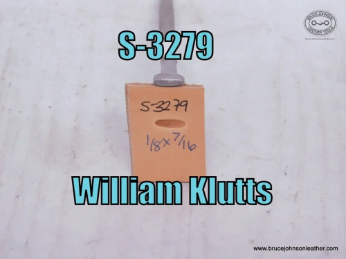 S-3279-William Klutts horizontal line thumbprint, 1-8X 7-16 inch – $35.00.