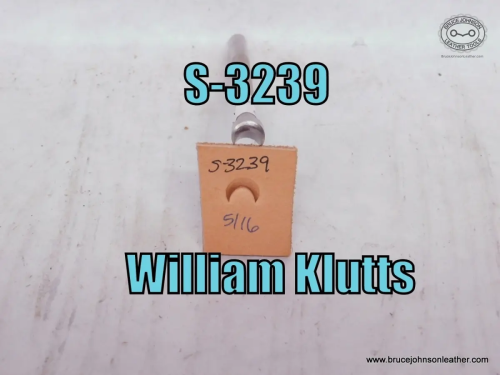 S-3239-William Klutts crownere stamp, 5-16 inch wide at base – $30.00.
