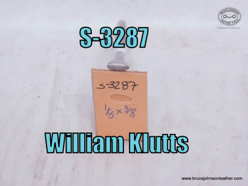 S-3287-William Klutts horizontal line thumbprint, 1-8X 3-8 inch – $35.00.