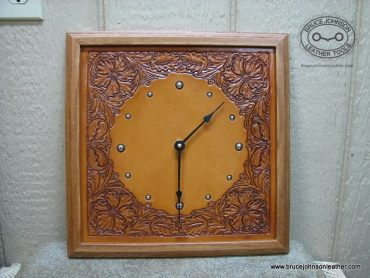 Floral wall clock