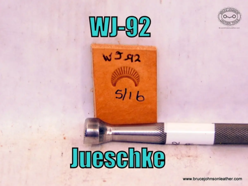 WJ-92 – Jueschke border stamp, 5-16 inch wide at base – $70.00