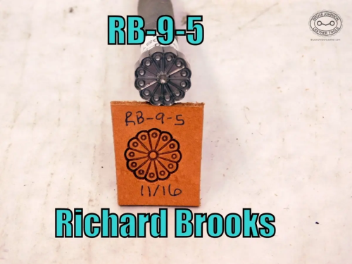 RB-9-5 - Brooks #9 daisy stamp, 11-16 inch – $94.00.