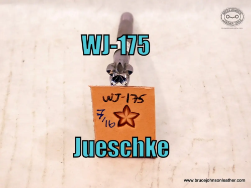 WJ-175 – Jueschke star stamp 7-16 inch – $90.00.