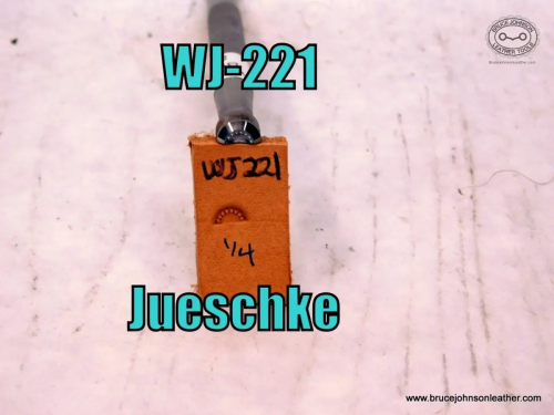 WJ-221 – Jueschke border or half flower center stamp, 1-4 inch – $70.00.
