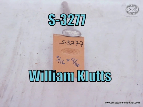 S-3277-William Klutts vertical line thumbprint, 3-16 X 9-16 inch – $35.00