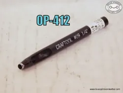 BT-412 – refurbished craft tool #9 oval punch, 5-16 X 3-16 inch – $15.00.
