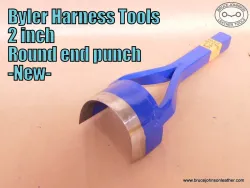 Byler Harness Tools 2 inch round end punch – $45.00. – in stock.