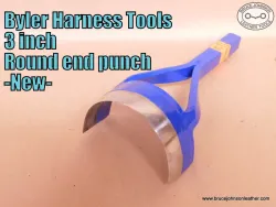 Byler Harness Tools 3 inch round end punch – $60.00 – in stock.