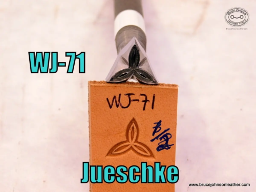 WJ-71 – Jueschke 1-2 inch triangular geometric stamp – $85.00.
