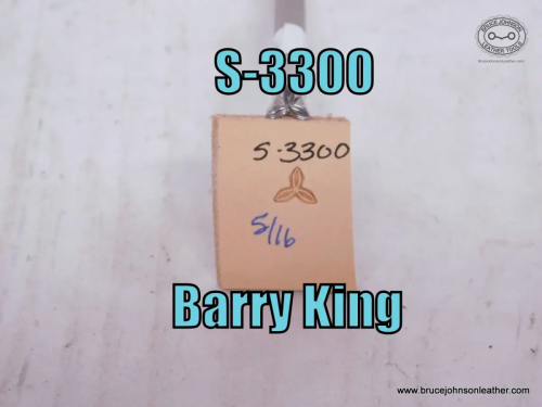 S-3300 – Barry King 5-16 inch triangular geometric stamp – $45.00.