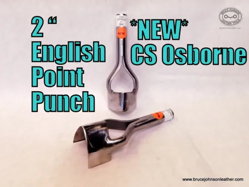 CS Osborne New 2-inch English point punch, sharpened – $90.00 – in stock.