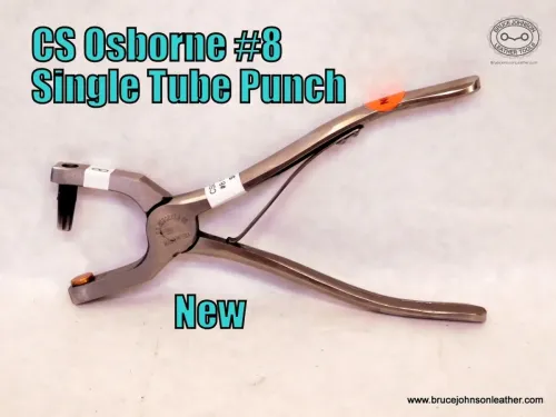 CS Osborne New #8 single tube punch, sharpened – $85.00.