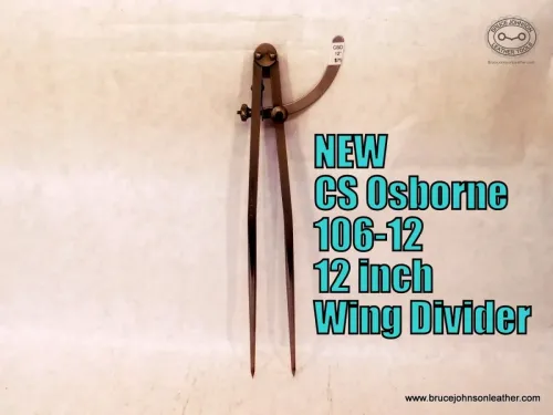 CSO 106-12 – New OCS Osborne 12 inch wing dividers with sharp points – $75.00