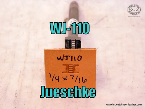 WJ-110 – Jueschke basket stamp, 1-4X 7-16 inch – $80.00.