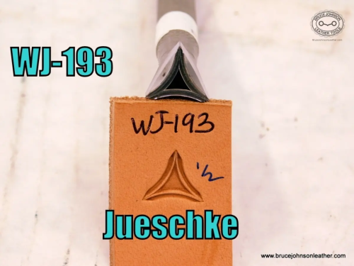 WJ-193 Jueschke 1-2 inch geometric triangular stamp – $90.00.