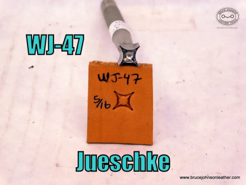 WJ-47 - Jueschke geometric stamp 5-16 inch - $70.00