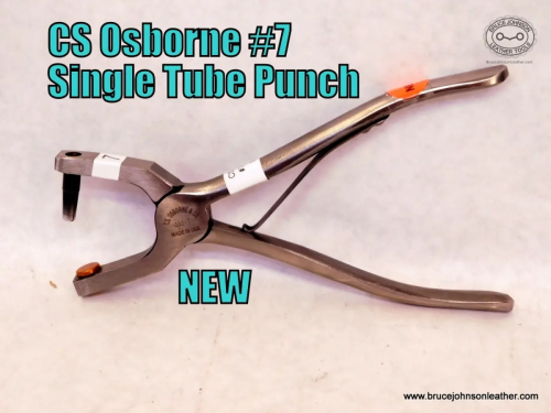 CS Osborne New #7 single tube punch, sharpened – $85.00