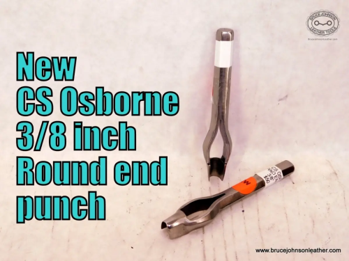 CS Osborne New 3/8 inch round end punch, sharpened-$50.00 – several in stock