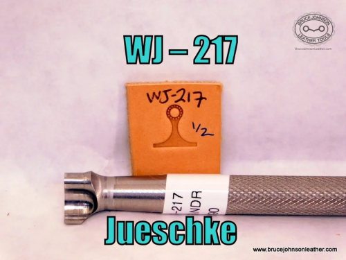 WJ-217 – Jueschke meander stamp with seed tip, 1-2 inch wide at base – $90.00.