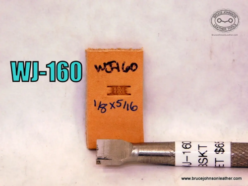 WJ-160 – Jueschke plait center basket stamp, 1-8 X 5-16 inch – $65.00.