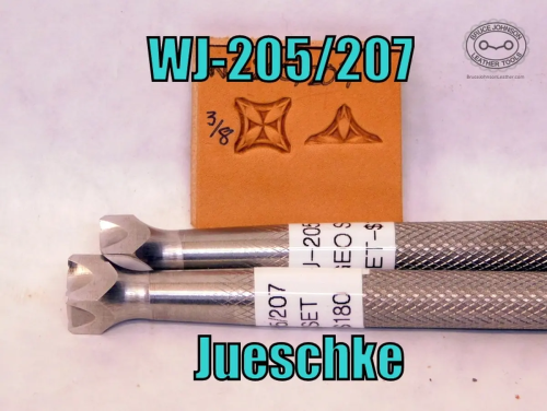 WJ-205-207 Jueschke 3-8 inch geometric stamp set – $180.00.