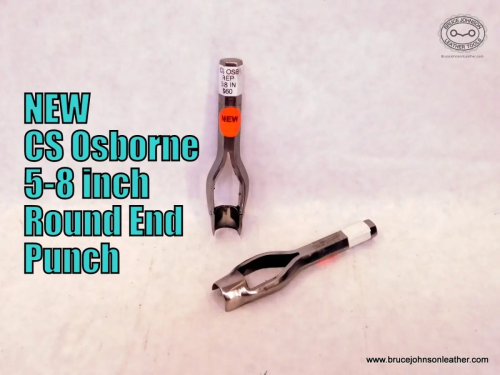 CS Osborne New 5-8 inch round end punch, sharpened-$60.00-in stock.