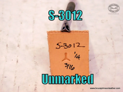 S-3012 – Unmarked meander stamp, 1-4 X 3-16 inch – $35.00.