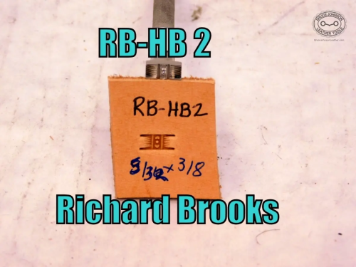 RB-HB 2-Brooks heart and dot center basket stamp, 5- 32 X 3-8 inch – $53.00.