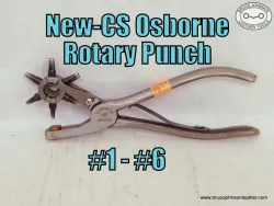 New CS Osborne Rotary punch with #1-#6 tubes – $100.00 - in stock